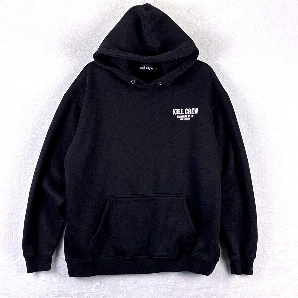 Kill Crew Hoodie Mens M Black White Thrive Under Pressure MMA BJJ UFC Boxing